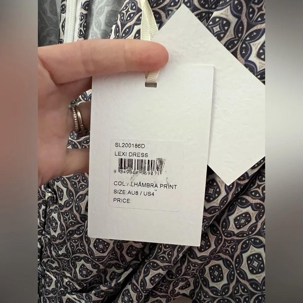 Significant Other Australia Lexi Dress in Alhambra Print Size 4 New - Picture 11 of 15